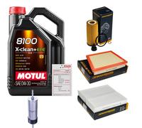 DENCKERMANN Controllo Set 5L MOTUL 8100 X-CLEAN 0W-30 Per BMW X2 SDRIVE18I