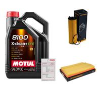 DENCKERMANN Controllo Set 5L MOTUL 8100 X-CLEAN 0W-30 Per Mercedes-Benz