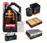 DENCKERMANN Controllo Set 5L MOTUL 8100 X-CLEAN 0W-30 Per VW Caddy Alltrack