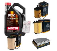DENCKERMANN Controllo Set 5L MOTUL 8100 X-CLEAN 0W-30 Per VW Caddy III