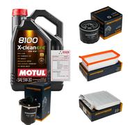 DENCKERMANN Controllo Set 5L MOTUL 8100 X-CLEAN EFE 5W-30 Per Dacia Duster