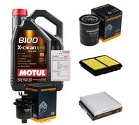 DENCKERMANN Controllo Set 5L MOTUL 8100 X-CLEAN EFE 5W-30 Per Honda Civic VI