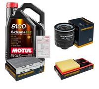 Denckermann Controllo Set 5L Motul 8100 x-Pulire 0W-30 per VW Golf Variant VI