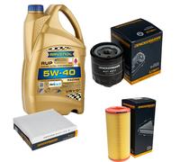 DENCKERMANN Controllo Set 5L RAVENOL 5W-40 per Audi A2 1.4 1.6 FSI Kit Olio
