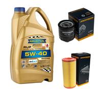 DENCKERMANN Controllo Set 5L RAVENOL 5W-40 per Audi A2 1.4 1.6 FSI VW Lupo