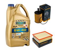 DENCKERMANN Controllo Set 5L RAVENOL 5W-40 per Audi A4 Avant 2.0 TDI 16V