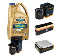 DENCKERMANN Controllo Set 5L RAVENOL 5W-40 per Dacia Duster