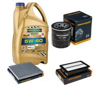 DENCKERMANN Controllo Set 5L RAVENOL 5W-40 per Hyundai i20 Active 1.0 T-GDi