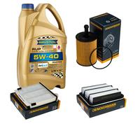DENCKERMANN Controllo Set 5L RAVENOL 5W-40 per Mitsubishi Grandis 2.0 DI-D