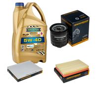 DENCKERMANN Controllo Set 5L RAVENOL 5W-40 per Seat Leon 1.6 16V Toledo II