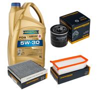 DENCKERMANN Controllo Set 5L RAVENOL FDS 5W-30 per Dacia Duster