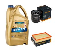 DENCKERMANN Controllo Set 5L RAVENOL FO 5W-30 per Ford Transit Kasten