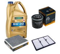 DENCKERMANN Controllo Set 5L RAVENOL FO 5W-30 per Hyundai Kona 1.6 GDi Hybrid