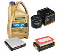 DENCKERMANN Controllo Set 5L RAVENOL SMP 5W-30 Kit Olio per Nissan Micra V 1.0