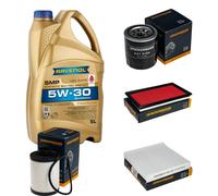 DENCKERMANN Controllo Set 5L RAVENOL SMP 5W-30 Olio per Suzuki Swift IV 1.6