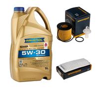 DENCKERMANN Controllo Set 5L RAVENOL SMP 5W-30 per Daihatsu Sirion 1.5