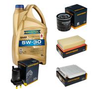 DENCKERMANN Controllo Set 5L RAVENOL SMP 5W-30 per Nissan NV200 Evalia Olio