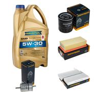 DENCKERMANN Controllo Set 5L RAVENOL SMP 5W-30 per Peugeot 308 II Olio Motore