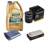 DENCKERMANN Controllo Set 5L RAVENOL SMP 5W-30 per Toyota Aygo 1.0