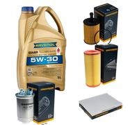 DENCKERMANN Controllo Set 5L RAVENOL SMP 5W-30 per VW Lupo 1.2 TDI 3L 1.4