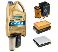 DENCKERMANN Controllo Set 5L RAVENOL SSL 0W-40 per Audi A3 Limousine 1.2 TFSI