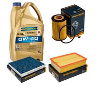 DENCKERMANN Controllo Set 5L RAVENOL SSL 0W-40 per Audi A3 Limousine 1.2 TFSI