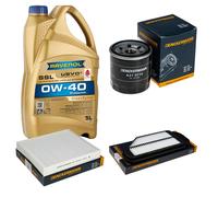 DENCKERMANN Controllo Set 5L RAVENOL SSL 0W-40 per Chevrolet Spark 1.0 1.2