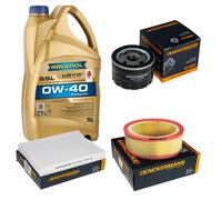 DENCKERMANN Controllo Set 5L RAVENOL SSL 0W-40 per Renault Kangoo 1.4 Clio II