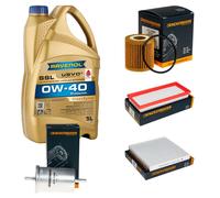 DENCKERMANN Controllo Set 5L RAVENOL SSL 0W-40 per Smart Fortwo Coupe 0.8 CDI