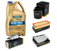 DENCKERMANN Controllo Set 5L RAVENOL SSL 0W-40 per VW Touran 1.4 TSI Golf VI