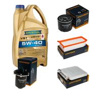 DENCKERMANN Controllo Set 5L RAVENOL Turbo VST 5W-40 per Dacia Duster