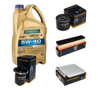 DENCKERMANN Controllo Set 5L RAVENOL Turbo VST 5W-40 per Dacia Duster