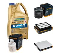 DENCKERMANN Controllo Set 5L RAVENOL Turbo VST 5W-40 per KIA Sportage 1.6 GDi