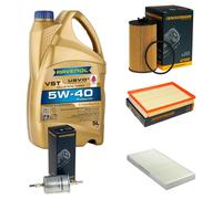 DENCKERMANN Controllo Set 5L RAVENOL Turbo VST 5W-40 per Opel Corsa C 1.2 1.0