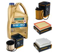 DENCKERMANN Controllo Set 5L RAVENOL Turbo VST 5W-40 per Peugeot 208