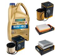 DENCKERMANN Controllo Set 5L RAVENOL Turbo VST 5W-40 per Peugeot 208