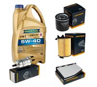 DENCKERMANN Controllo Set 5L RAVENOL Turbo VST 5W-40 per VW Jetta IV 1.2 TSI