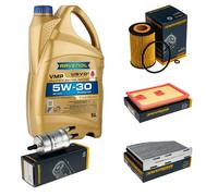 DENCKERMANN Controllo Set 5L RAVENOL VMP 5W-30 per VW Caddy IV Kasten 1.2 TSI