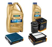 DENCKERMANN Controllo Set 6 L RAVENOL 5W-30 per Honda Civic VIII