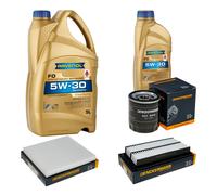 DENCKERMANN Controllo Set 6 L RAVENOL 5W-30 per Mazda 6 Kombi 2.0 MZR 1.8 2.5