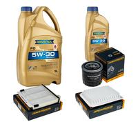 DENCKERMANN Controllo Set 6 L RAVENOL 5W-30 per Mitsubishi Grandis 2.4 MIVEC