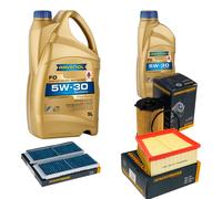 DENCKERMANN Controllo Set 6 L RAVENOL FO 5W-30 per Mazda 2 1.6 MZ-CD