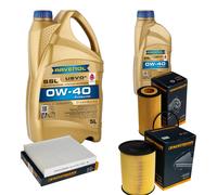 DENCKERMANN Controllo Set 6 L RAVENOL SSL 0W-40 per Ford Focus II 2.5 RS