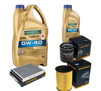 DENCKERMANN Controllo Set 6 L RAVENOL SSL 0W-40 per Ford Focus III