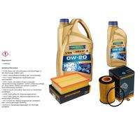 DENCKERMANN Controllo Set 6 L RAVENOL VSE 0W-20 per VW Passat 2.0 TDI