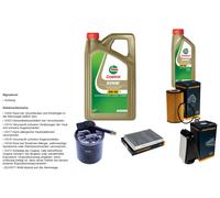 Denckermann Controllo Set 6L castrol edge 5W-30 C3 per