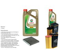 DENCKERMANN Controllo Set 6L CASTROL EDGE 5W-30 C3 Per Audi A2 1.4 TDI 1.2