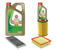 DENCKERMANN Controllo Set 6L CASTROL EDGE 5W-30 C3 Per Audi A4 Avant 2.5 TDI