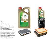 Denckermann Controllo Set 6L castrol edge 5W-30 C3 per Audi A6 1.9 Tdi