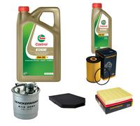 DENCKERMANN Controllo Set 6L CASTROL EDGE 5W-30 C3 Per Audi A8 3.3 TDI